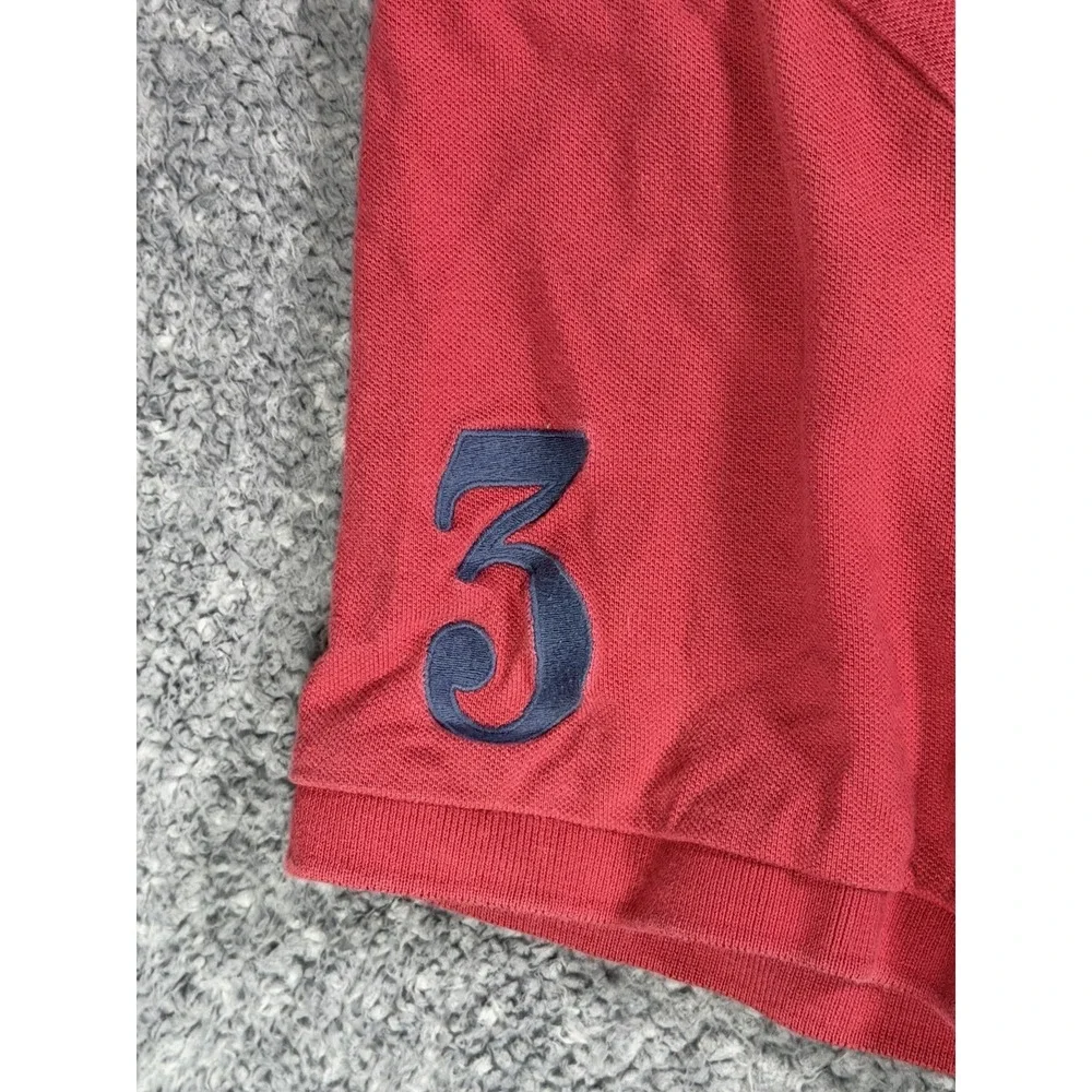 Polo Ralph Lauren Big Pony Polo Shirt Mens XXL Red Blue #3 Custom Slim Fit
